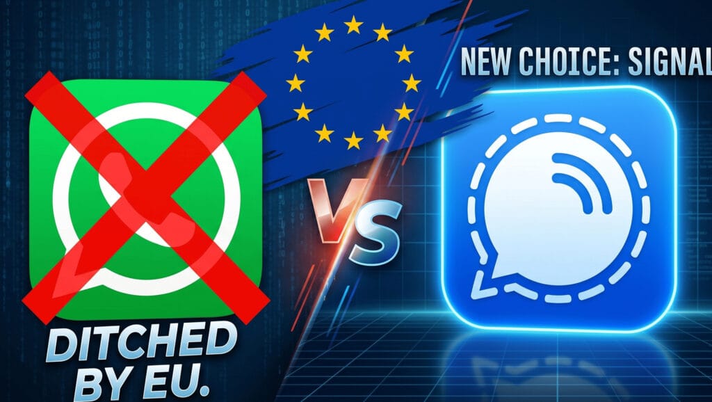 European Union banning WhatsApp and switching to Signal app for privacy.